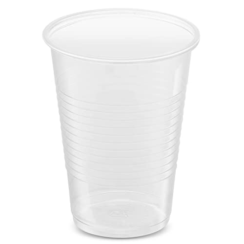 9 Oz Plastic Cups Disposable - (Pack of 320) Clear Party Drinking Cups, BPA-Free Everyday Transparent Plastic Cups in Bulk for Cold Water, Soda, Iced Tea, Juice or Any Occasion