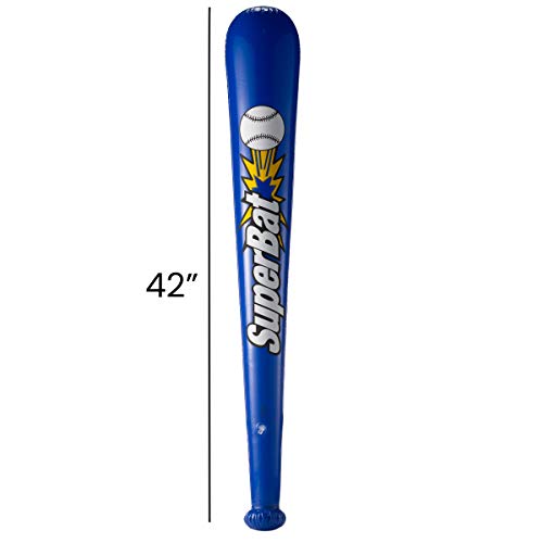  ArtCreativity Inflatable Baseball Bats for Kids, Set of 4, 40  Inch Durable Inflates in Assorted Colors, Cool Sports Birthday Party  Favors, Decorations, and Supplies, Carnival Party Prizes : Everything Else
