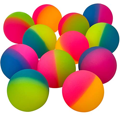 Jumbo Super Bouncy Balls - (Pack of 12) 2.35 Inch Balls for Kids