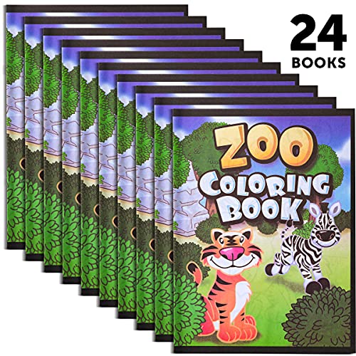 24 Pack Small Coloring Books for Kids Ages 4-8, 2-4 - Bulk Coloring Bundle Classroom Rewards, Prizes, Prek Kindergarten Party Favors with Disney